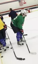 <b>Hilary Knight at the 2011 Winter Training Camp.</b>