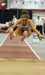 <b> Senior Jordan Helgren took fourth in the triple jump </b>