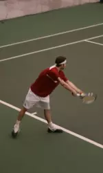 <b>Petr Satral defeated Raleigh Smith, 6-0, 6-4, for his first Big Ten singles victory of the season.</b>