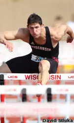 <b>Derek Steinbach finished fourth in the decathlon with 7,739 points, which ranks No. 5 all-time UW.</b>a