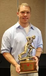 <b>Senior Eric Springer won the WHA-TV Jim Santulli 7th-Man Award, as voted on by the fans</b>
