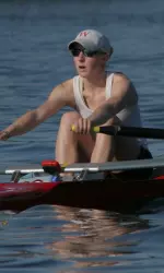 <b>Former Badger Kristin Hedstrom rowed bow for the U.S. women's lightweight double sculls.</b>