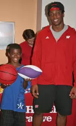 <b>Junior David Gilbert spent time discussing leadership at a pair of recent events in Madison.</b>