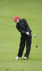 <b>Aaren Ziegler turned in the best second-round score for Wisconsin, shooting a 3-over par 75.</b>
