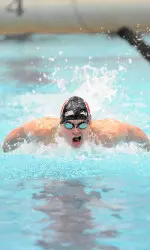 <b>Senior Daniel Lester took second in the 100 and 200-yard butterfly.</b>