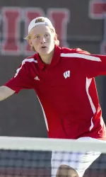 <b> Wikberg paired with Jalalov to avoid a sweep in doubles play. <b>