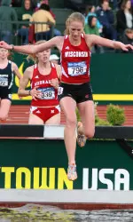 <b>Ashley Beutler competed in her first steeplechase of the season on Friday.</b>