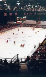 <b>Wisconsin returns to the Coliseum this weekend to host WCHA-leading St. Cloud State, with the WCHA title and playoff implications at stake.</b>
