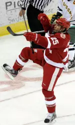 <b>Michael Mersch led UW in goals scored and points this season</b>