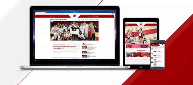 UWBadgers.com Re-Launch Graphic