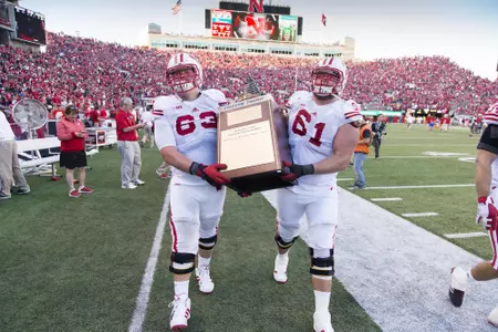 Michael Deiter and Tyler Marz Freedom Trophy vs Nebraska