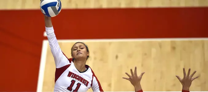 Tionna Williams goes up for a kill