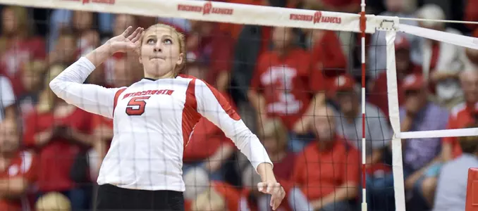 Maddie Smith hitting the ball