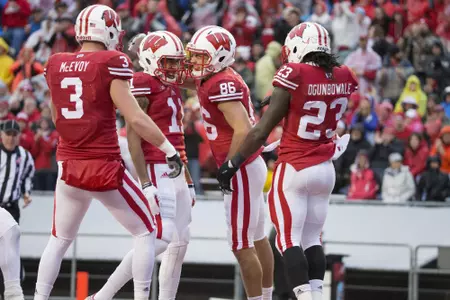 Erickson TD celebration with Peavy