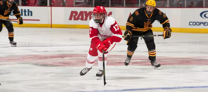 Will Johnson chases down puck