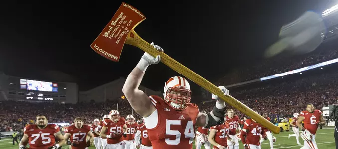 Kyle Costigan with Paul Bunyan's Axe, Nov.