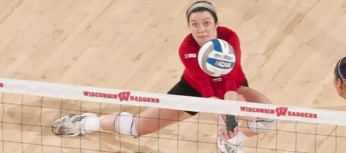 Taylor Morey goes deep for a dig