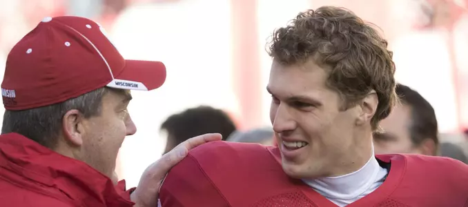 Joel Stave & Paul Chryst - Senior Day