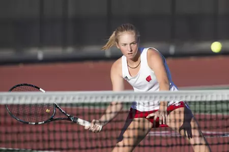 Wisconsin Badgers women's tennis player Kelsey Grambeau. (Photo by David Stluka)