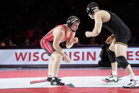 Eric Peissig wrestles at 197 pounds.