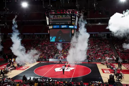 The Badgers wrestled just the second-ever dual in the Kohl.