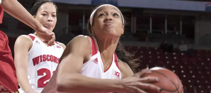 Avyanna Young (40) looks to score