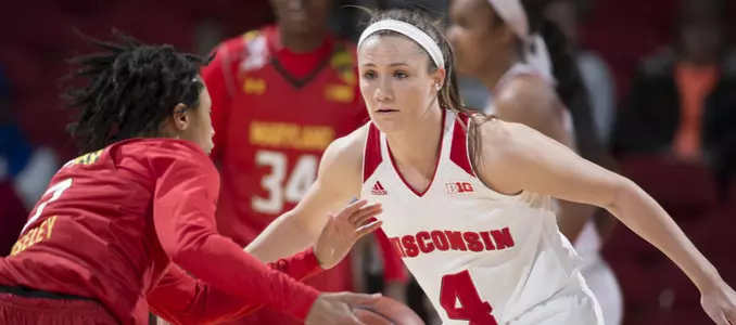 Nicole Bauman (4) defends the ball