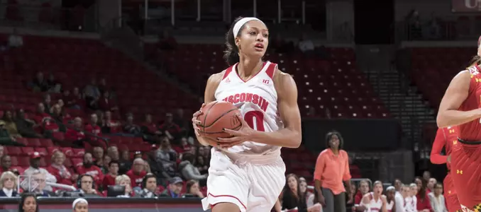 Avyanna Young (40) dribbles down the court