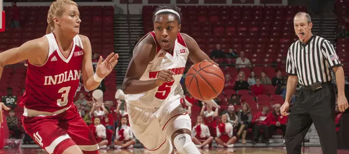 Roichelle Marble drives around a defender