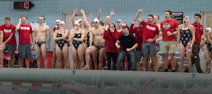 Team celebrating against Auburn