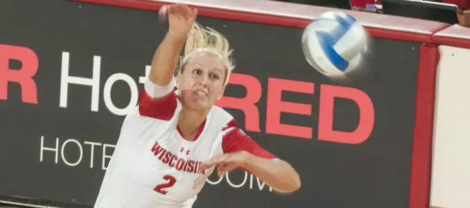 Romana Kriskova goes up for a kill