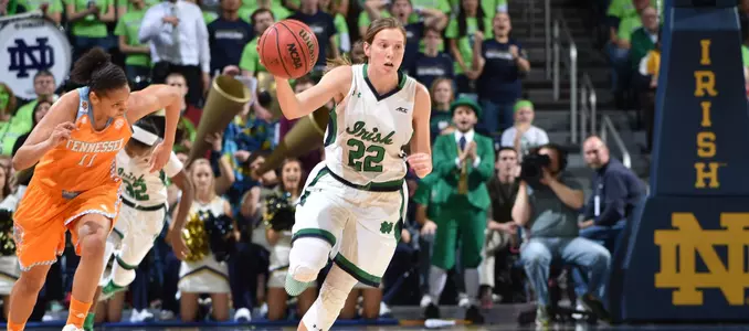 Madison Cable in action at Notre Dame