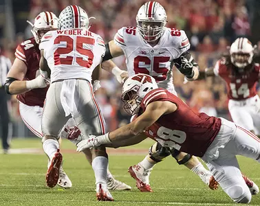 Wisconsin football linebacker Jack Cichy