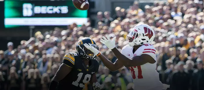 Wisconsin football win vs. Iowa, Quintez Cephus
