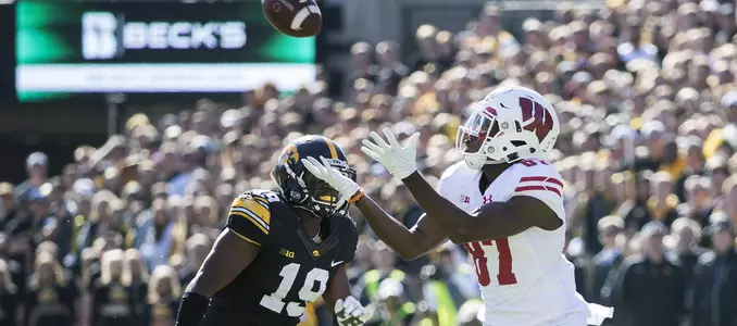 Wisconsin football win vs. Iowa, Quintez Cephus