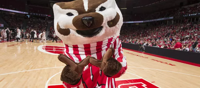 Bucky Badger 2016 Kohl Center basketball