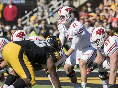 Football vs. Iowa Alex Hornibrook 2016