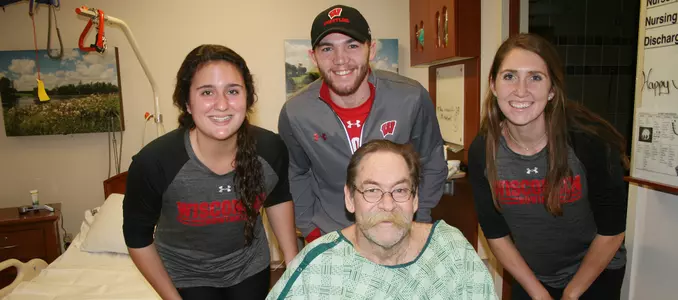 Badgers Give Back Veterans Day VA Hospital 2016