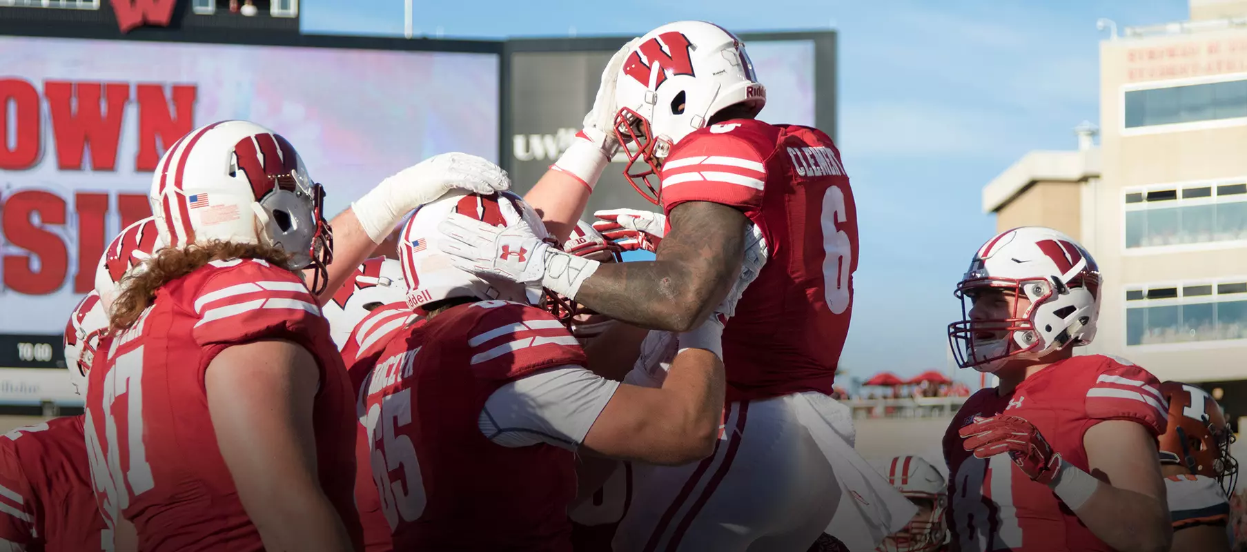 Football vs. Illinois celebration Corey Clement