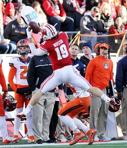 Football vs. Illinois Leo Musso interception 2016