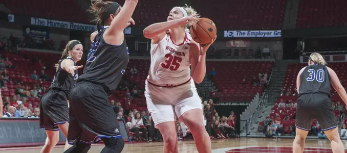 Kendall Shaw drives to the basket