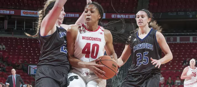 Avyanna Young drives to the basket