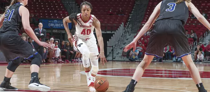 Avyanna Young drives to the basket