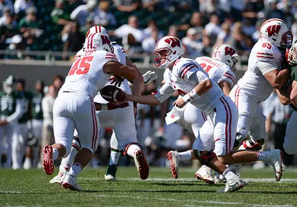 Football 2016 vs. Michigan State Alec Ingold Alex Hornibrook
