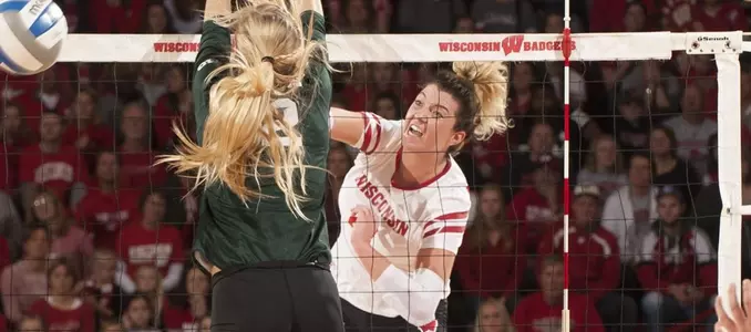 Molly Haggerty goes up for a kill