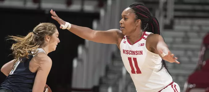 Marsha Howard defends an opponent