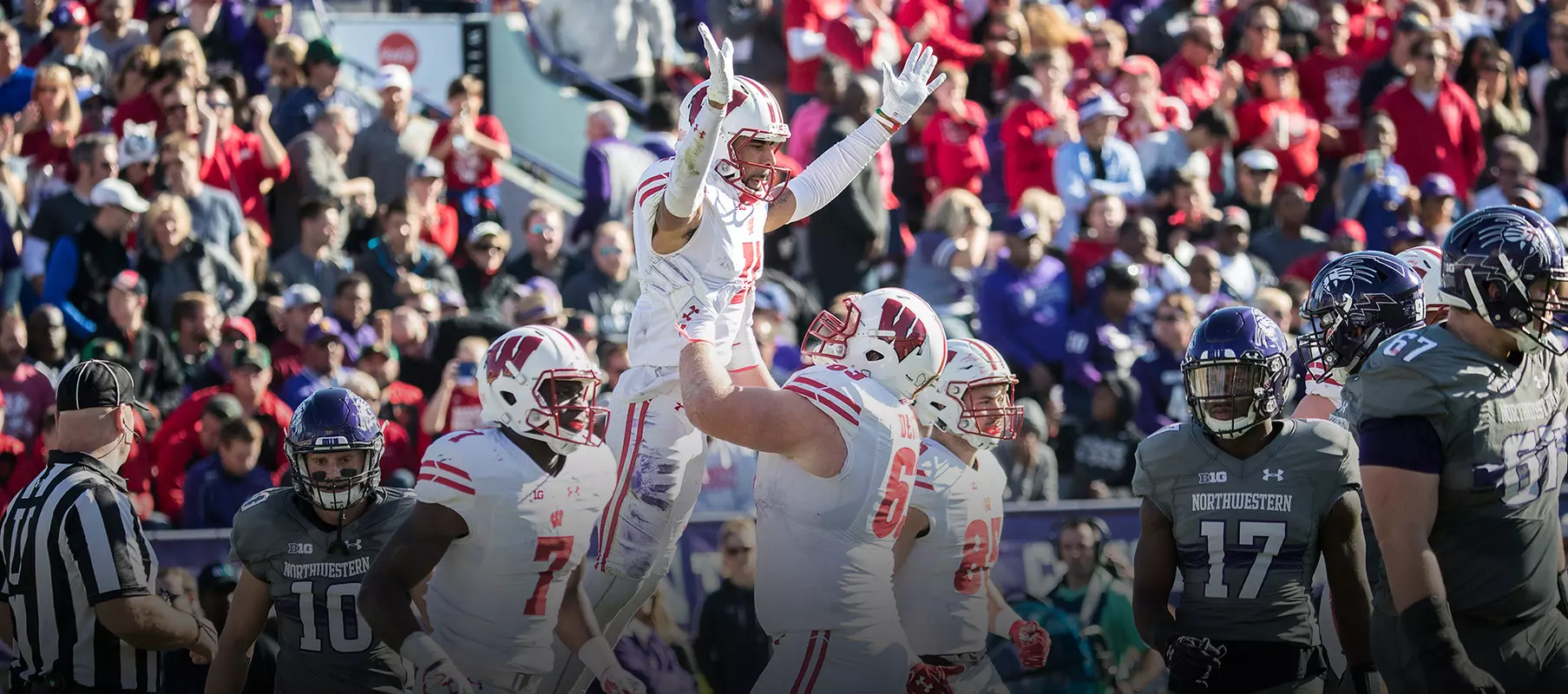 Football vs. Northwestern 2016 Jazz Peavy celebration