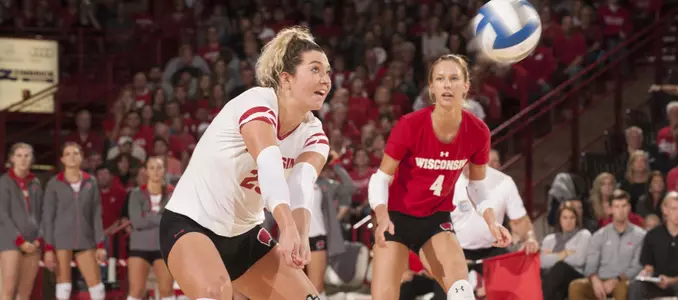 Molly Haggerty passes the ball