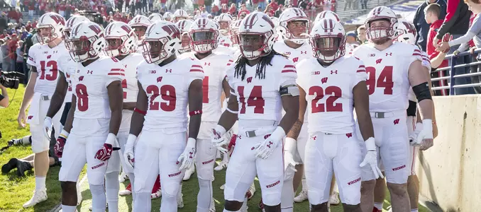 D'Cota Dixon and the Wisconsin football team pregame vs. Northwestern - 2016 - Headline image