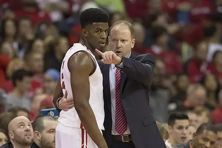 Men's basketball vs. Idaho State 2016 Greg Gard Khalil Iverson